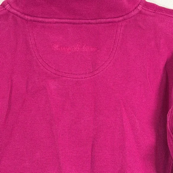 Tommy Bahama Sweater Quarter Zip Pullover Heavy Warm Purple Pink Magenta Women S - Picture 6 of 6